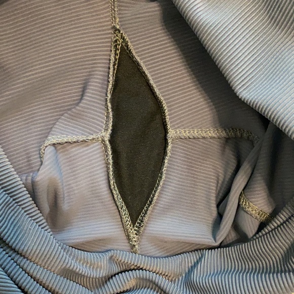 Onzie | Sweetheart Rib High Rise Legging Slate Grey - Picture 10 of 10